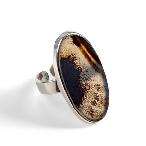 Amazing Dendritic Agate Ring Natural Designer Gemstone Default Title