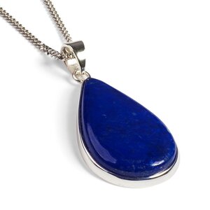 Lapis Lazuli Necklace Natural Designer Gemstone 16 42cm