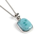 Click to view product details and reviews for Perfect Larimar From Dominican Republic Necklace Natural Designer Gemstone 16 42cm.