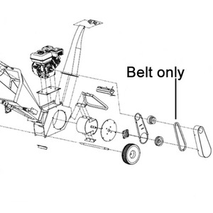 Cobra Chipper Shredder Belts Pair Cochip650l 7