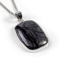 Click to view product details and reviews for Rectangle Picasso Jasper Necklace Natural Designer Gemstone 16 42cm.