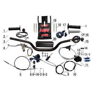 Ten10 250r Dirt Bike Complete Rear Brake System