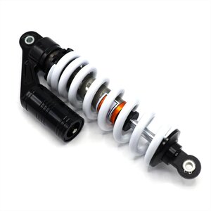 Pit Bike Rear Shock Absorber 325mm Piggy Back Black White