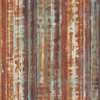 Grunge Collection Corrugated Metal Gold Rust Galerie G45358