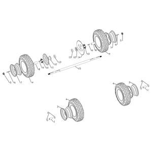 Funbikes Funkart Pro 98cc Petrol Go Kart Rear Wheel Axle Keyway