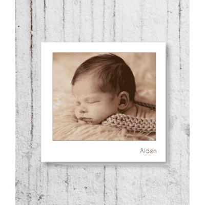 Single Photo Canvas With Text