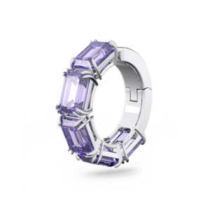Swarovski Millenia Ear Cuff Octagon Cut Swarovski Zirconia Purple Rhodium Plated 5612669