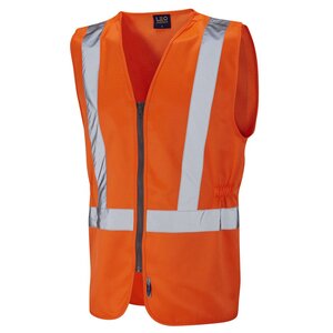 Leo W16 Copplestone High Vis Orange Tear Apart Vest