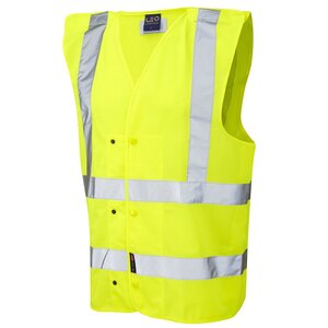 Leo W17 Rackenford High Vis Yellow Underground Vest