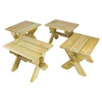 Alexander Rose Pine Stools - 2 Pack