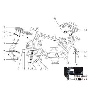 Funbikes Xtrax 125cc Quad Bike Front Rack Bolt