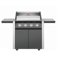 BeefEater 1600E Series 4 Burner Barbecue with Cabinet Trolley and Side Burner