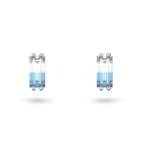 Swarovski Stilla Stud Earrings Blue Rhodium Plated 5639132