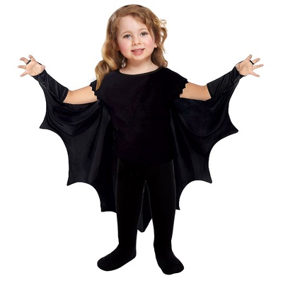 Toddler Bat Wing Cape Halloween Fancy Dress Costume (2-3yrs)