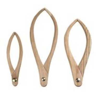 Set Of 3 Wooden Calipers Pottery Clay Ceramic Measuring Tools