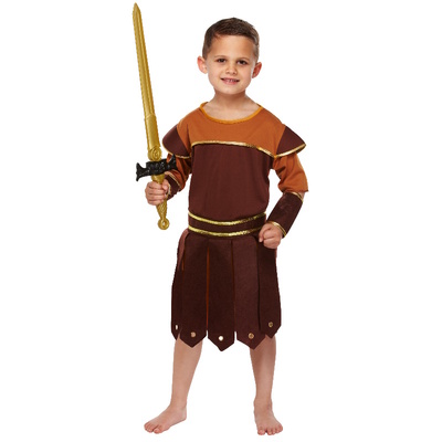 Roman Soldier World Book Day Fancy Dress To Fit Age 7-12 Years - Large - 10-12 Years (U00 190)