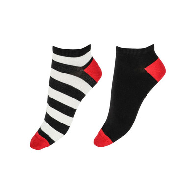Pretty Polly Bamboo Socks 2-Pack Stripe Liners