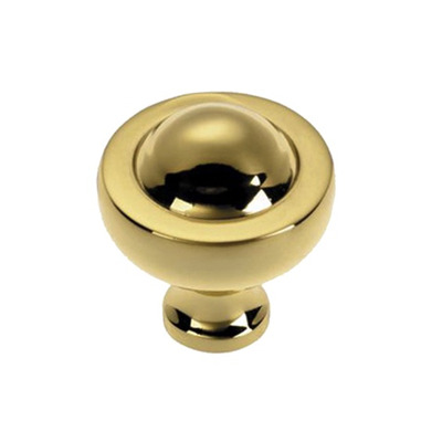 Croft Architectural Planet Cupboard Door Knob, 32mm, *Various Finishes Available - 5110 POLISHED BRASS
