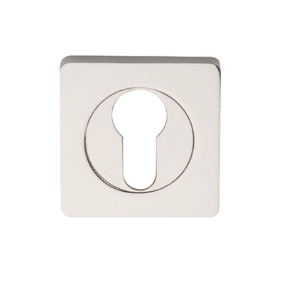 Excel Square Euro Profile Escutcheon, Polished Chrome - 3683-SQ (sold in pairs) POLISHED CHROME
