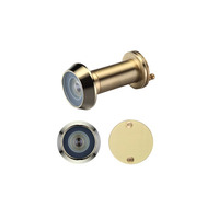 Zoo Hardware Door Viewers With Glass Lens (19mm Diameter), Polished Brass - ZAB30 POLISHED BRASS