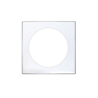 Zoo Hardware Rosso Maniglie Square Spare Rose Pack For Turn & Release, Polished Chrome - RMSQSRTCP POLISHED CHROME