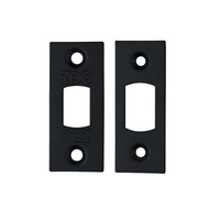 Zoo Hardware Face Plate And Strike Plate Accessory Pack, Powder Coated Black - ZLAP02PCB POWDER COATED BLACK