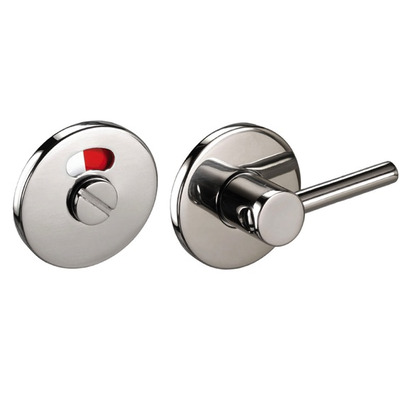 Access Hardware 6mm Bathroom Disabled Turn & Release With Indicator, Polished Stainless Steel - A9706P POLISHED STAINLESS STEEL - WITH DISABLED TURN & INDICATOR