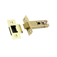 Prima Heavy Duty 3 OR 4 Inch Tubular Latches (Bolt Through), Electro Brass - BH77EB 102mm (4 INCH) - ELECTRO BRASS