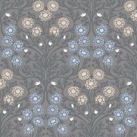 Ekbacka Bellis Floral Wallpaper Grey Galerie 14016