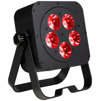 Flat LED Par Can Stage Lights RGBLA & UV LED with IR Remote  5 x 20W LEDs