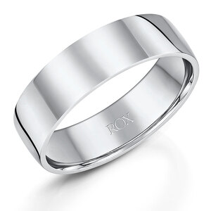 Honour Platinum Court Wedding Ring 6mm