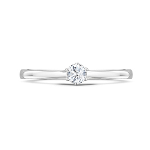 Classic 6 Claw Diamond Ring 015cts