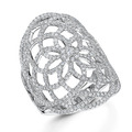 Click to view product details and reviews for Diamond Vintage Flower Ring 141cts.