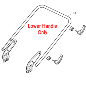 Mountfield Lower Handle Grey Sp465 Sp535 381006720 0