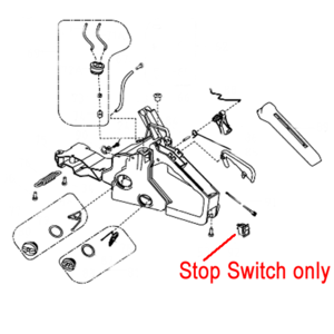 Gardencare Chainsaw On Off Switch Gcyd38 3011104 00