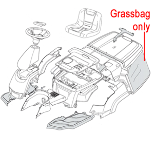 Mountfield Grass Catcher Bag 27 For 827h 827m 184106074 0