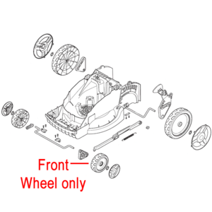 Mountfield Princess 34 Front Wheel 322686106 0