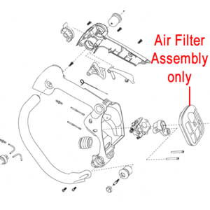 Mitox Chainsaw Air Filter Assembly Miyd36010800 00