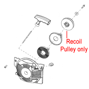 Mitox Chainsaw Recoil Pulley Miyd450200 2