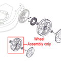 Click to view product details and reviews for Mountfield 200mm Front Wheel Assembly 381007484 1.