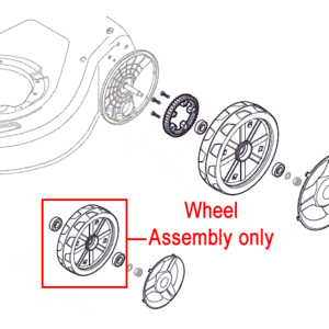 Mountfield 200mm Front Wheel Assembly 381007484 1