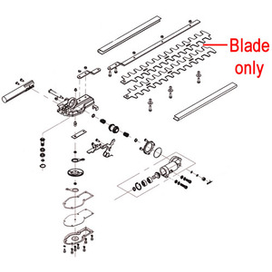 Mitox 26lhsp 26mtsp Hedgetrimmer Blade Mic2606150028