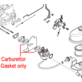 Click to view product details and reviews for Mountfield 5750 Series Carburettor Gasket 118551122 0.