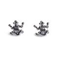 Click to view product details and reviews for Frog Stud Earrings In Silver Default Title.