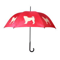 Pug Walking Stick Style Umbrella