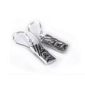Click to view product details and reviews for Zebra Print Earrings In Silver Default Title.