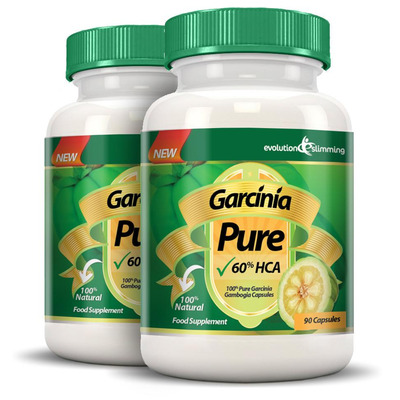 Garcinia Pure 100% Pure Garcinia Cambogia 1000mg 60% HCA - 2 Month Supply