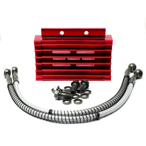 Pit Bike Oil Cooler Kit Red