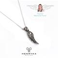 Click to view product details and reviews for Angel Wing Necklace In Silver 16 42cm.