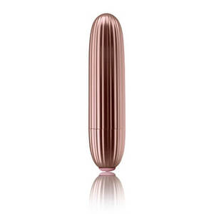 Rocks Off Coco 10 Function Ribbed Bullet Vibrator Rose Gold